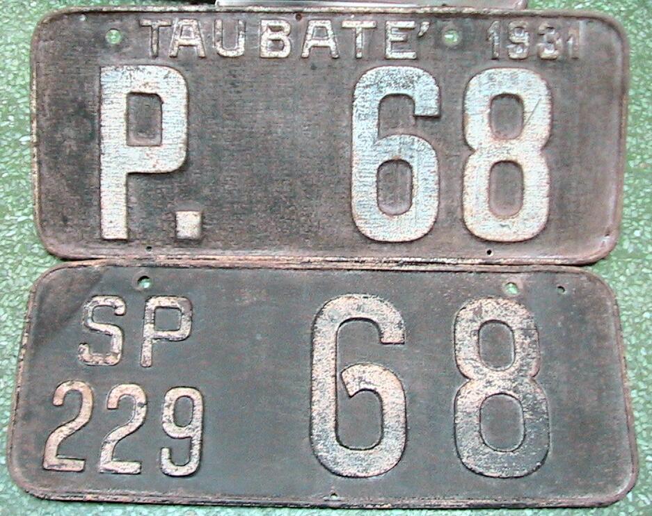 (BR_20s-41,31)-Sao_Paulo,Taubate_SP229_P-68_plates_anon