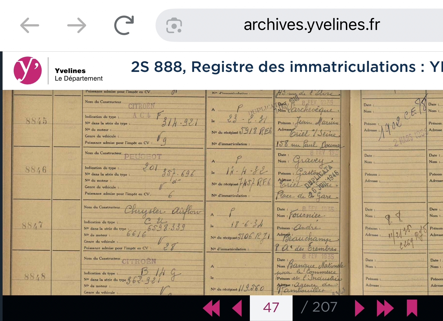 F_78Seine-et-Oise_YB3_1935_Yvelines_Register