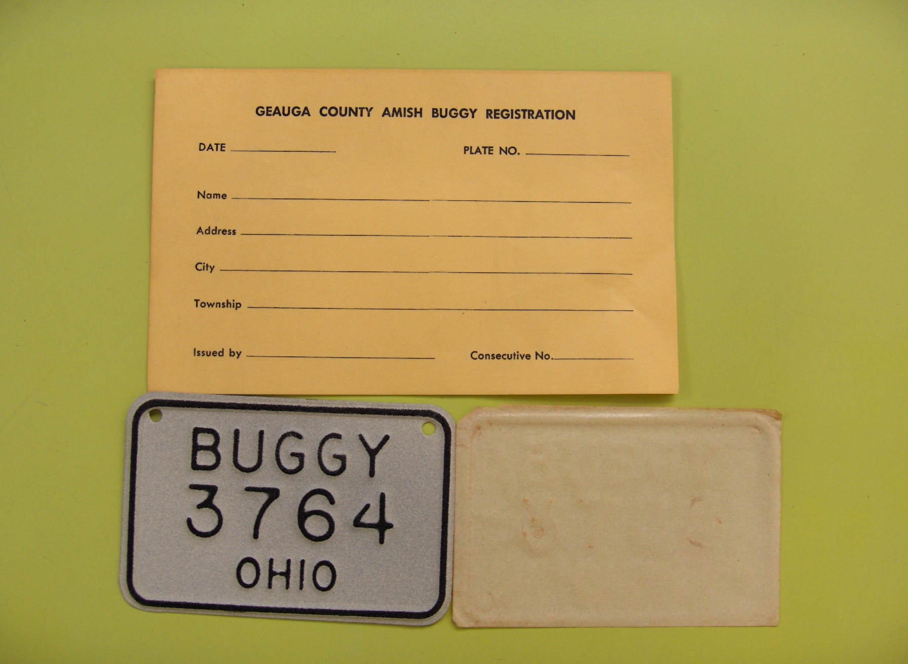 OH_VARIOUS_1974-1975-2_ONLY_ONE_YEAR_ISSUE_AMISH_BUGGY_PLATE